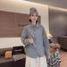 Vintage Brushed Plaid For Women, Fall 2025, Inner Layer Shirt, Commuting Cardigan, Layered Outerwear Shirt_ecoleips.com