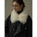 girl COLNE Winter New DuPont Far Infrared Antibacterial Warm Cotton Fur Collar Parka Jacket For Women C5488_ecoleips.com
