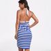 Aria Basics Aria Basics , , : Popular European And American Sexy Beach Wrap Vacation Dresses, Striped Strap Dresses_ecoleips.com