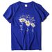 Butterfly Chrysanthemum Print Casual T-shirt New Summer Short-sleeved Women's 2023 Top Women's Crew Neck_ecoleips.com
