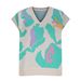 Women's Clothing V Neck Women's Ribbed Jacquard Sweater Temperament Fashion Knitted Vest_ecoleips.com