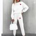 Women's Clothing Fashion Suit Autumn And Winter Leisure Printing New Style Printing_ecoleips.com