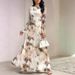 Cross-border Women's Clothing, Foreign Trade European And American Women's Elegant Dress, Ladies' Elegant Printed_ecoleips.com