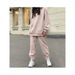 Women’s Sporty Hooded Tracksuit Set – Lightweight Polyester Jogger & Zip-Up Hoodie (8 Colors, S-2XL)_ecoleips.com