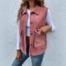 Women's Clothing Fashion Casual Personality Stylish Casual Corduroy Vest With Flap Pockets - Lightweight Layering Piece For Women, Pink, S/M/L_ecoleips.com