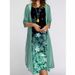 New Summer Women's Two-Piece Set From Europe America: Printed Round-Neck Dress And Jacket In Stock_ecoleips.com