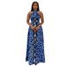 Women's Clothing Printed A-Line Dress Fitted Waist Front Slit Women's Casual Fashion Dress For Formal & Casual For Women_ecoleips.com