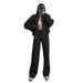 2024 Spring Autumn Sweatshirt Two-piece Set Women's European And American Cross-border Trendy Fashion Casual Zipper_ecoleips.com