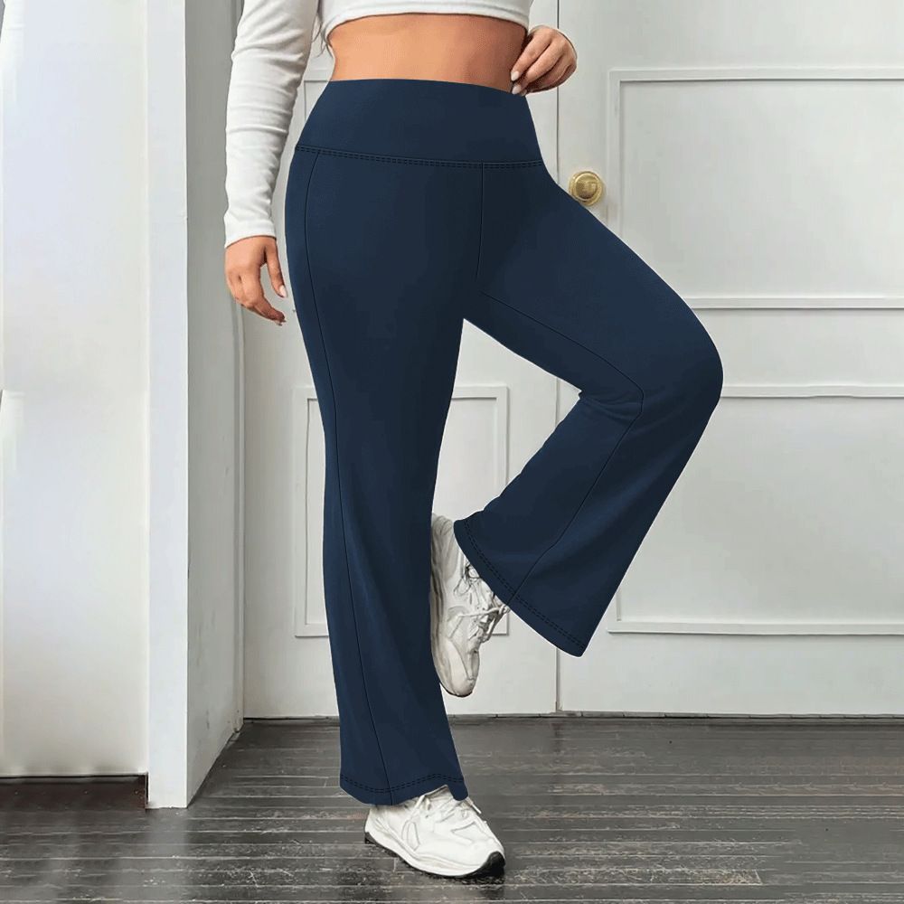Women's Clothing Yoga Pants Slightly Flared High Waist Slim Spring And Autumn Style Flared Wide Leg Yoga Pants_ecoleips.com
