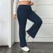 Women's Clothing Yoga Pants Slightly Flared High Waist Slim Spring And Autumn Style Flared Wide Leg Yoga Pants_ecoleips.com