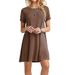 Women's Short Sleeved Dress Cross-Border E-commerce Popular Wish European American Style Hot Sale_ecoleips.com