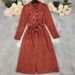 Oversized Long Coat - Double-Breasted Trench Coat For Women, Premium Faux Suede With Stretch (S-XL)_ecoleips.com
