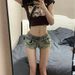 Women's Clothing Large Size Fat Mm Summer New Hot Girl Orange Low Waist Denim Shorts Female Slim Hip Wide Leg Hot Pants Female_ecoleips.com