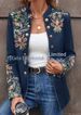 2025 Cross-Border European And American Autumn/Winter New's Fashion Printed Blazer Double-Breasted Coat For_ecoleips.com