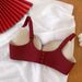girl One-Piece Seamless Wireless Adjustable Women With British Letters, Push-Up Bra For Girls, Smooth Surface_ecoleips.com