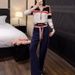 Women's Clothing Casual Sports Suit For Women Spring And Autumn New Small Long Sleeved Hooded Sweatshirt High Waist Wide Leg Pants Two Piece Suit _ecoleips.com
