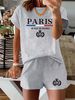Women’s 2 Piece Outfit Set – Oversized Graphic T-Shirt And Biker Shorts Matching Set, Casual Summer Lounge Tracksuit For Daily Wear-353_ecoleips.com