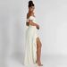 Women's Clothing New Tube Top Backless Dress Female Hot Girl Temperament Tight High Slit Long Skirt_ecoleips.com