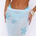 Women's Clothing Shirt Skirt Women's Summer Long Blue Translucent Sexy Hip Skirt_ecoleips.com