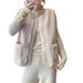 Women's Vintage Faux Shearling Vest Winter Cozy Fleece Jacket Zip-Up Sleeveless Outerwear With Pockets_ecoleips.com