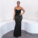 Women's Clothing Fashion Sexy Slim Hot Diamond Sling Arm Dress_ecoleips.com