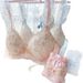 girl Long-term Japanese Style 3D Embroidery Cute Student Wireless Push-up Comfortable Bra Set MLLL_ecoleips.com