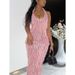 Women's Clothing Halter Neck Hip Skirt Retro Sexy Slim Backless Dress Niche Design Body Showing Long Skirt_ecoleips.com