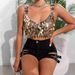 Women's Clothing Sexy Sequin Spaghetti Strap Top Shimmering Party Vest For Nightclub Evening Wear_ecoleips.com