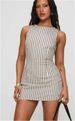 Breathable Striped Sleeveless Dress – Soft Cotton Blend Shift Dress For Women, Casual Summer Sundress With Lining_ecoleips.com