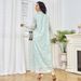 Verve Women's New Robe With Gold Foil Tassel Pendant Elegant Long Muslim Dress For Women_ecoleips.com