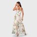 2025 European American Spring/Summer New Strap Dress With Fresh Print And Long Flared Hem_ecoleips.com