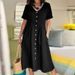 Women's Clothing Spring And Summer New New Solid Color Loose High Waist Cotton And Linen Dress_ecoleips.com