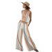 Women's Breathable 3D Stripe Sleeveless Top And Wide-Leg Pants Set Vacation-Ready Outfit Six Color Options_ecoleips.com