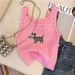 American-style Spicy Girl Cartoon Print Camisole Women, New Summer Sexy Sleeveless Short Top For Plus-size Girls_ecoleips.com