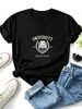 Women Vintage University Bear Crest Graphic T Shirt Casual Crew Neck Short Sleeve Campus League Print Basic Tee_ecoleips.com