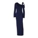 2025 Autumn New Fashion Sexy Off-Shoulder Waist-Cinching Slit Long Sleeve Dress For Women Wholesale_ecoleips.com