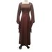 Women's Long Elegant Slim Fit Dress With Batwing Sleeves Casual Fashion Summer Spring/Autumn_ecoleips.com