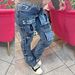 European And American Cross-Border Denim Ins Hot-Selling Elastic Stacked Workwear Women's Flared Pants_ecoleips.com