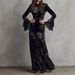Women's Retro Slim Evening Dress High End Velvet Embroidered Cheongsam Chinese Style Mid Sleeves New_ecoleips.com