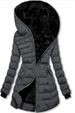 Women's Clothing Women's Hooded Long Sleeved Warm Plus Velvet Cotton Winter Mid Length Zipper Jacket_ecoleips.com