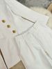 Women's Minimalist Suit Set – White Top & Straight-Leg Pants (S-XL, Autumn & Winter)_ecoleips.com