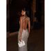 Women's Clothing Diamond Suspender Dress High End Light Luxury Evening Dress Annual Party Backless Long Dress For Women_ecoleips.com