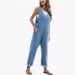 Women's Clothing High Top Denim Jumpsuit Casual Sleeveless Loose Overalls Jeans_ecoleips.com