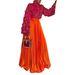Women's Clothing Pleated Skirt Flowy Pleated Midi Skirt With Faux Silk Finish | Plus Size Women's Boho Chic Skirt For Casual & Party Wear_ecoleips.com