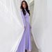 Women's Flowy Long-Sleeve Dress With Elastic Waist – Breathable Knit Fabric, Solid Color Maxi Dress For Summer, Boho & Vacation Style_ecoleips.com