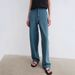 Women's Clothing Row Niche Eco Friendly Denim Four Way Stretch Retro Washed Loose Curved Dividing Line Cocoon Jeans_ecoleips.com