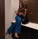 Women’s Clothing Spring And Summer New Women's Sleeveless Vest Fashionable Wide Leg Denim Suit_ecoleips.com