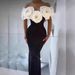 Women's Clothing High-End Off-Shoulder Bandage Dress Slim Fit Large Floral Print Women's Clothing For Formal & Casual_ecoleips.com