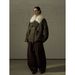 girl COLNE Winter New DuPont Far Infrared Antibacterial Warm Cotton Fur Collar Parka Jacket For Women C5488_ecoleips.com