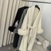 Luxury Double-Faced Wool Coat With Real Fox Fur Cuffs – Short Winter Coat For Women, Lace-Up Design, Warm & Stylish_ecoleips.com